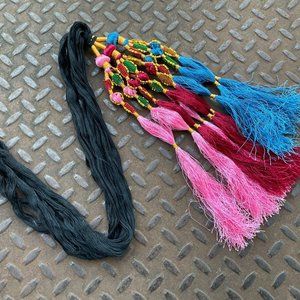 Hair Pranda Cultural Women Hair Accessory Braider Multi Color Handmade Parandi